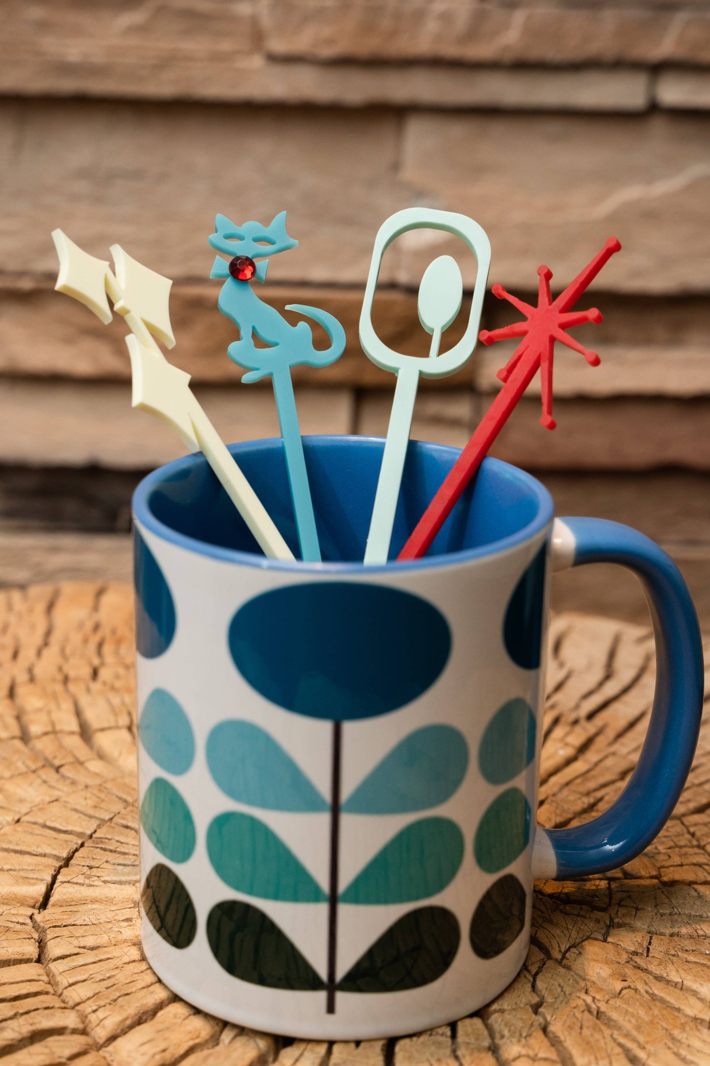 Mid Century Mod Swizzle Stix in Mug 2