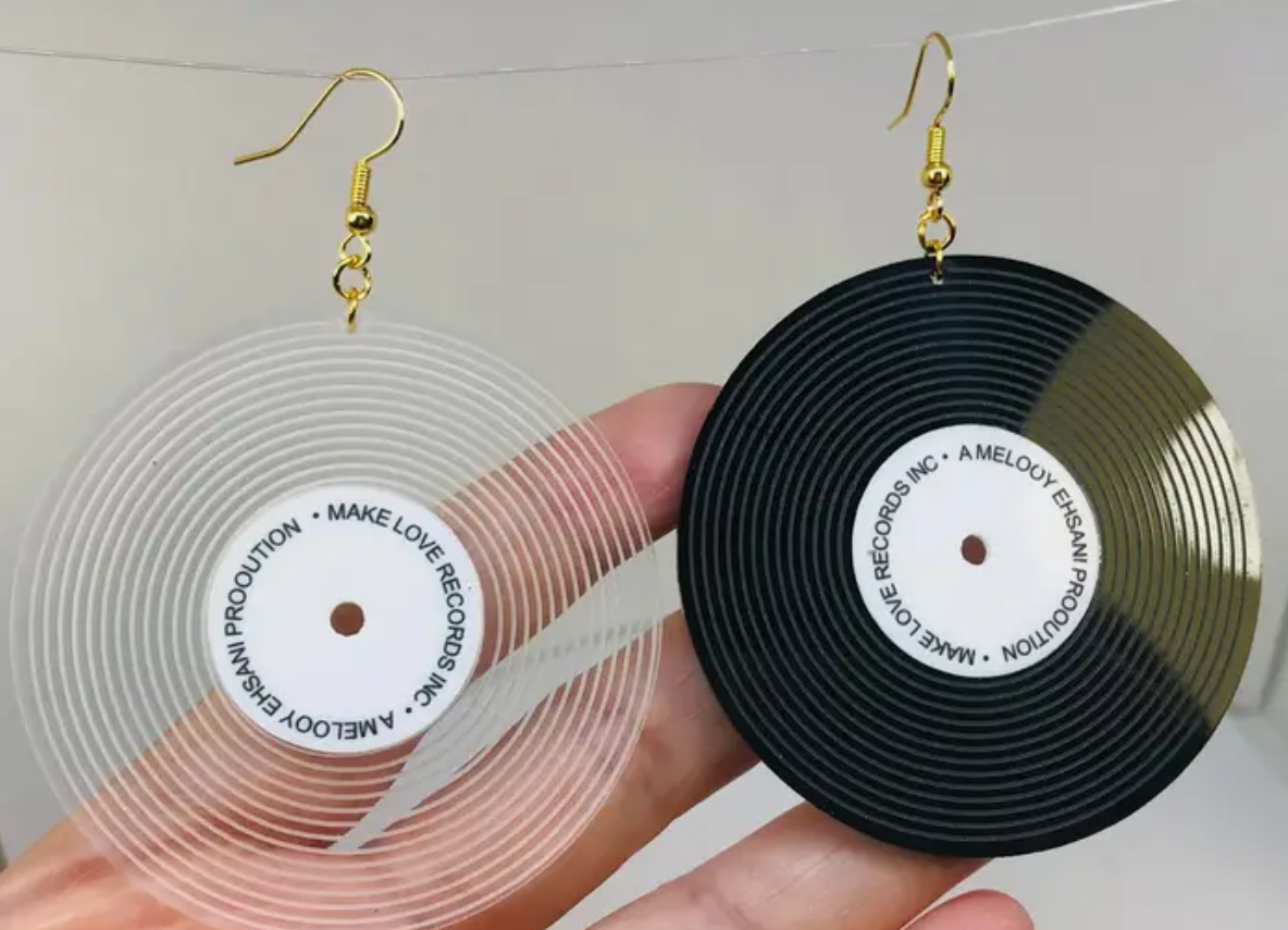 Vinyl Record Earrings