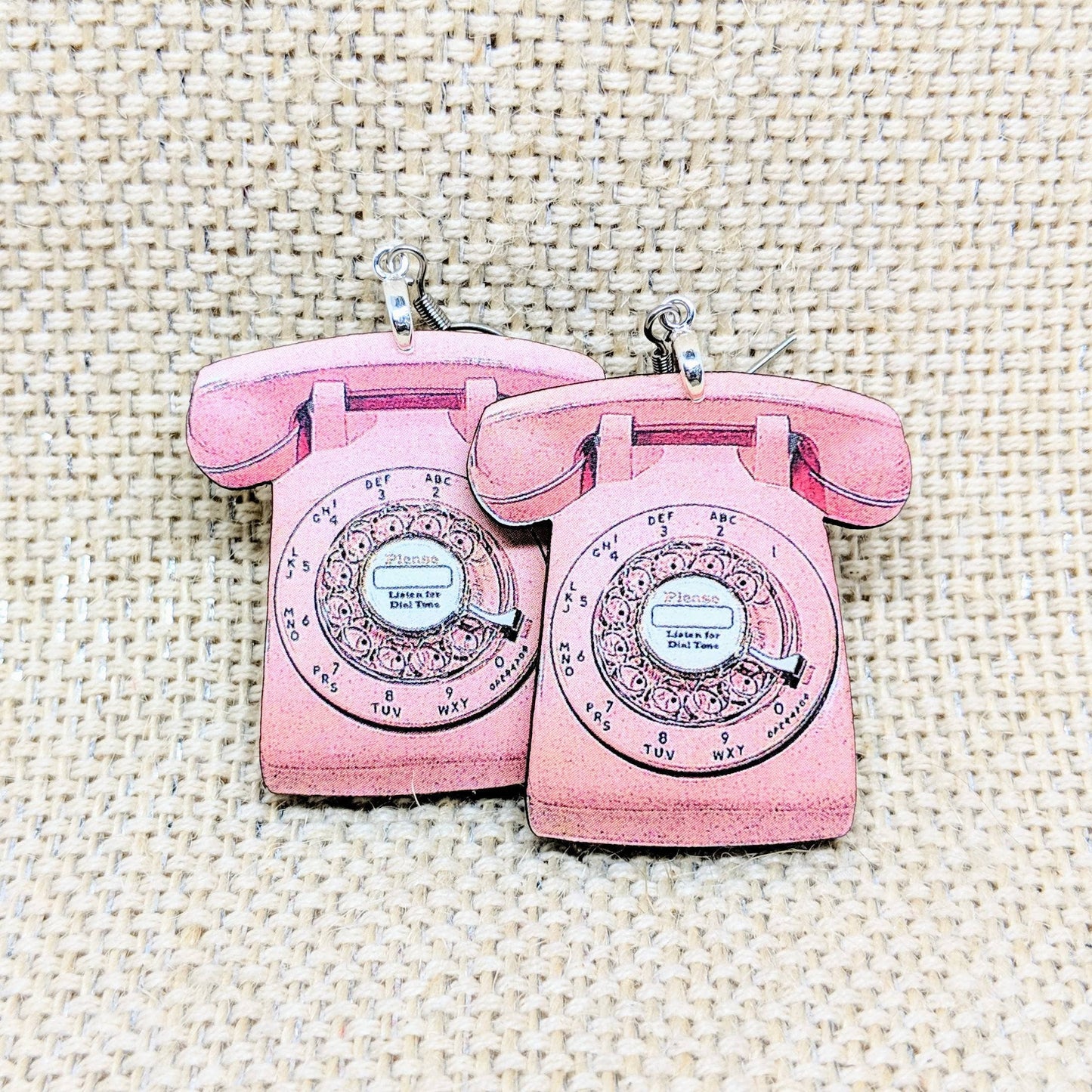 Realistic Retro Telephone Earrings