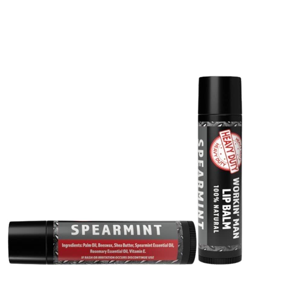 Fall Men's Heavy Duty Lip Balm Single Standing and Laying Down