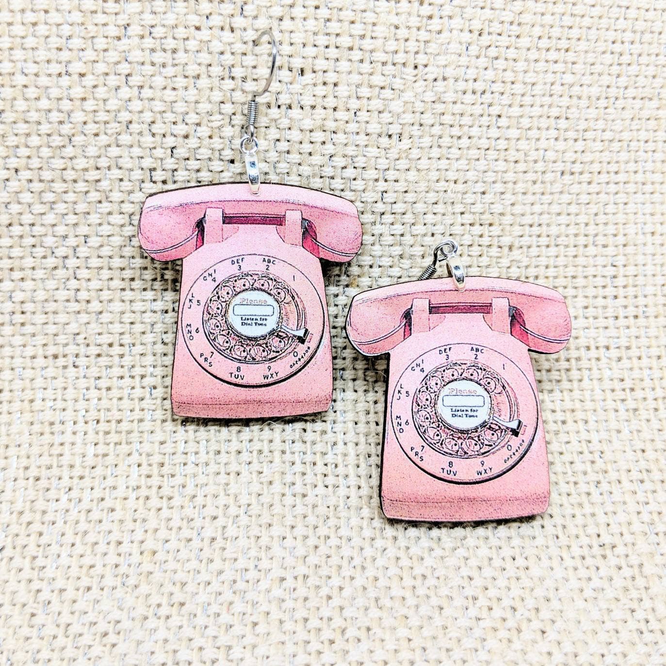 Realistic Retro Telephone Earrings