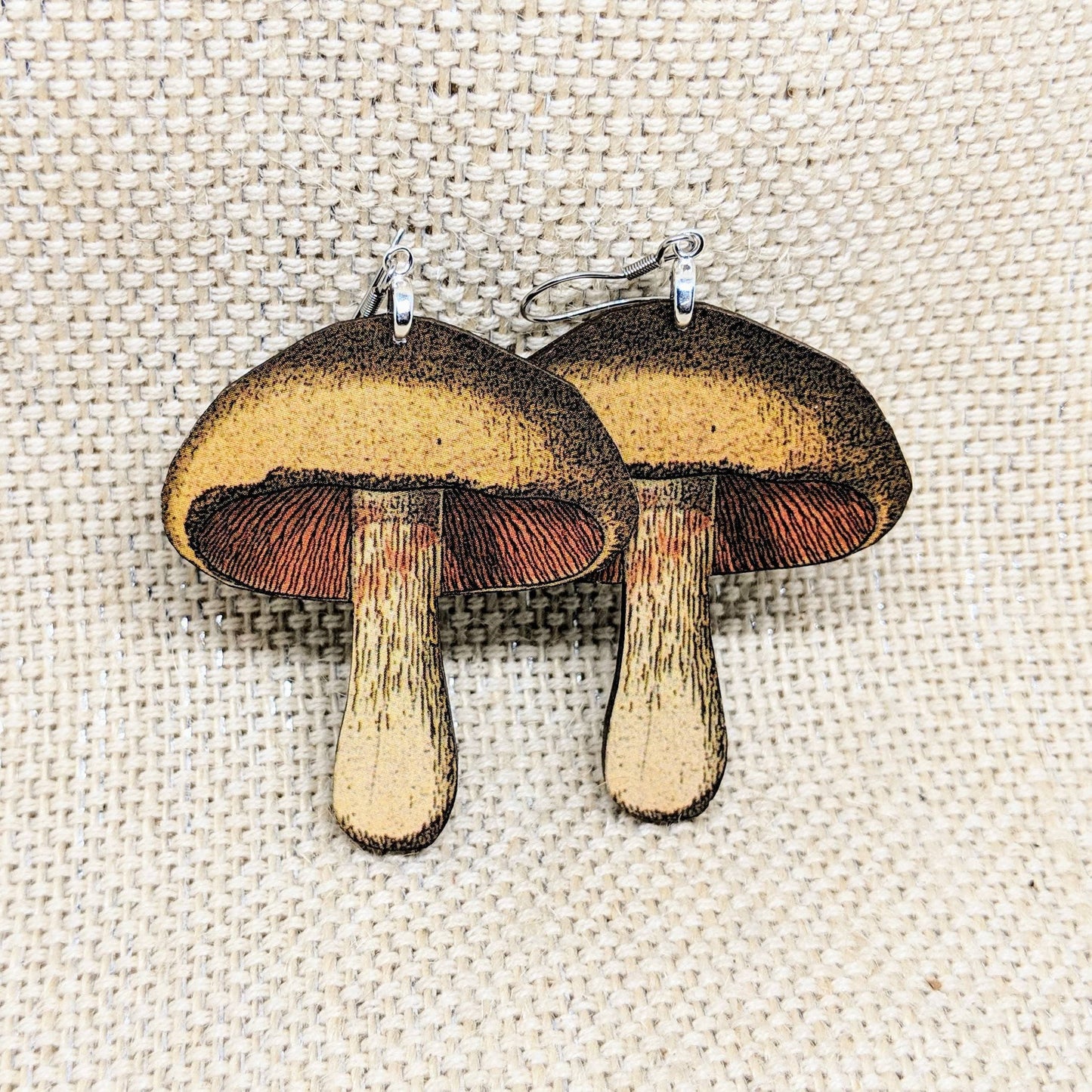 Realistic Mushroom Earrings