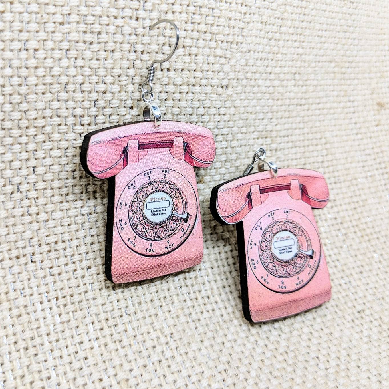Realistic Retro Telephone Earrings
