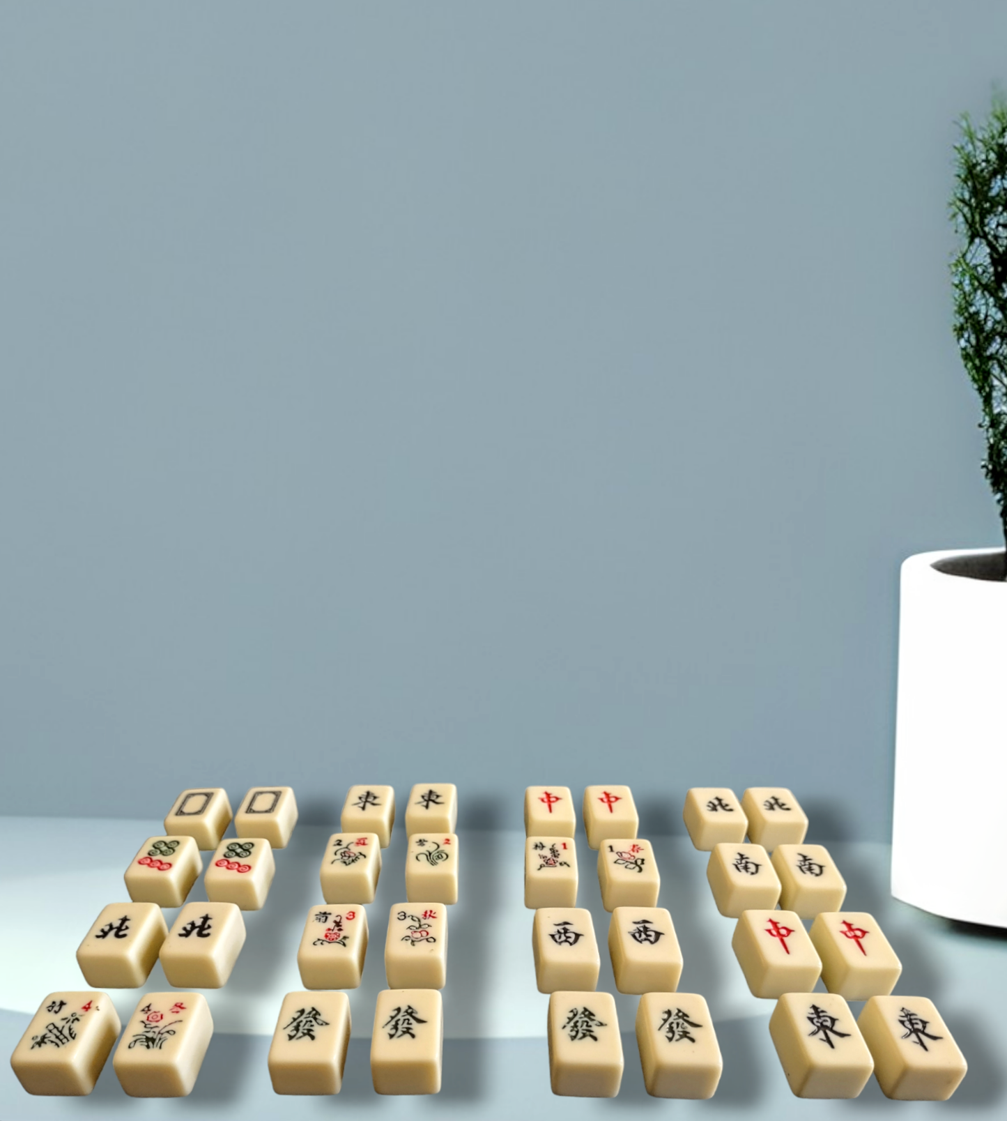 Mahjong Tile Earrings