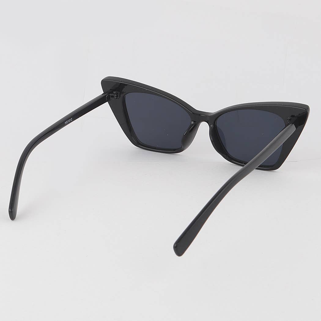 Pop Color Cat Eye Sunglasses Black Back