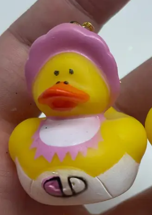 Baby Rubber Duck Earrings girl