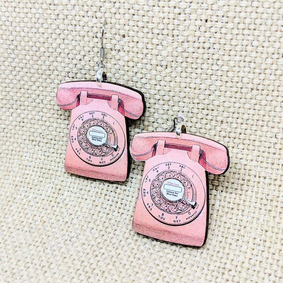 Realistic Retro Telephone Earrings
