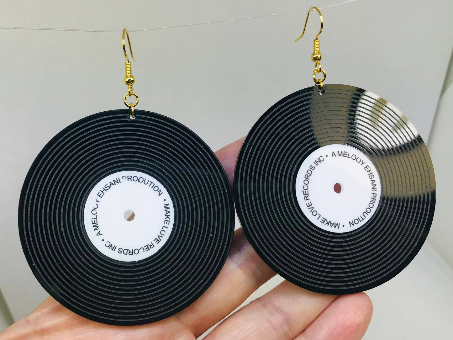 Vinyl Record Earrings