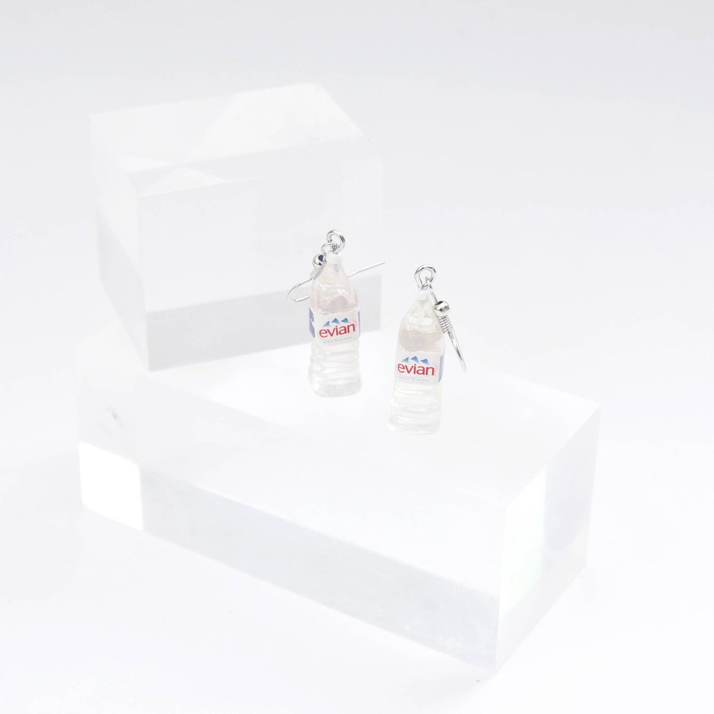Evian Water Bottle Earrings