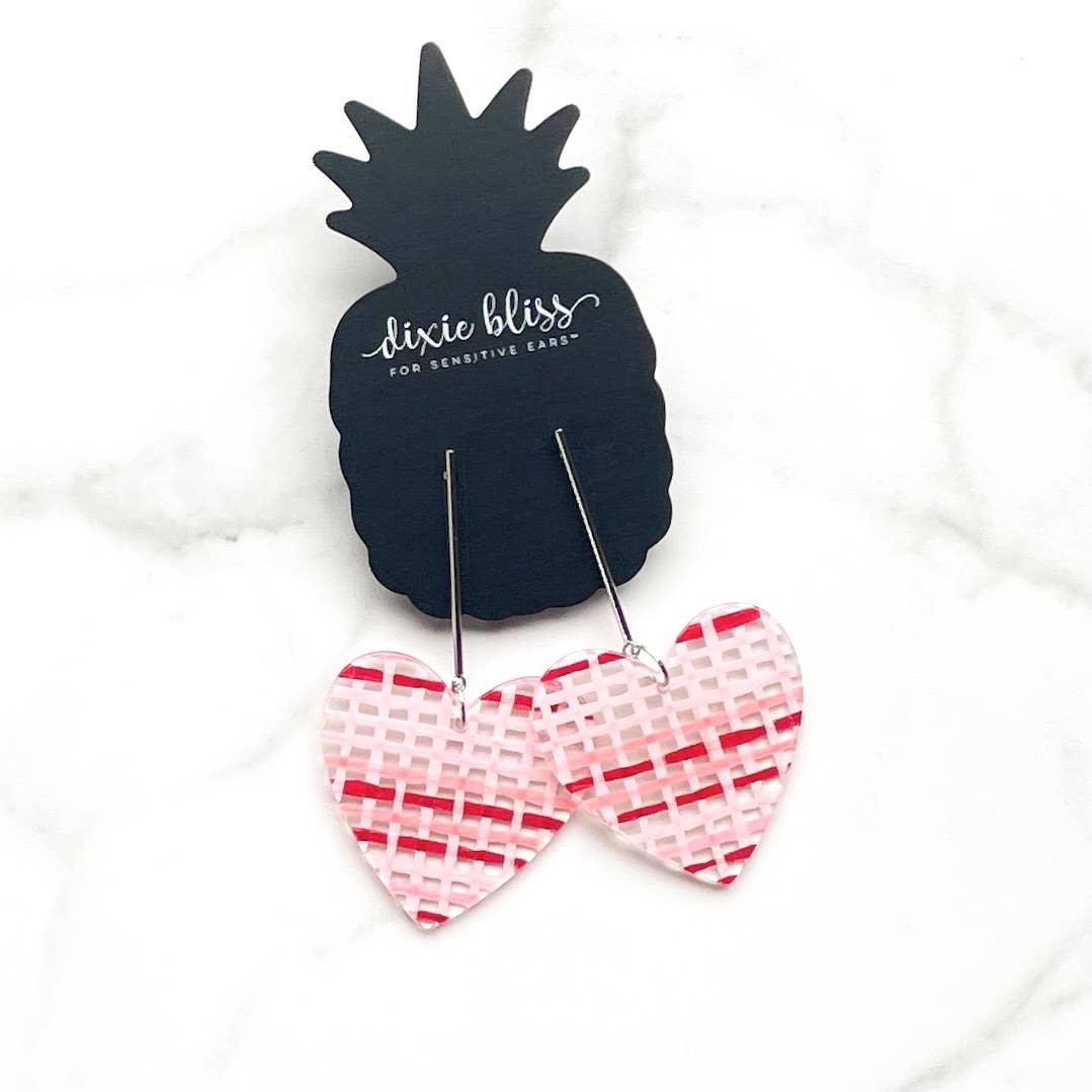 Woven Heart Earrings