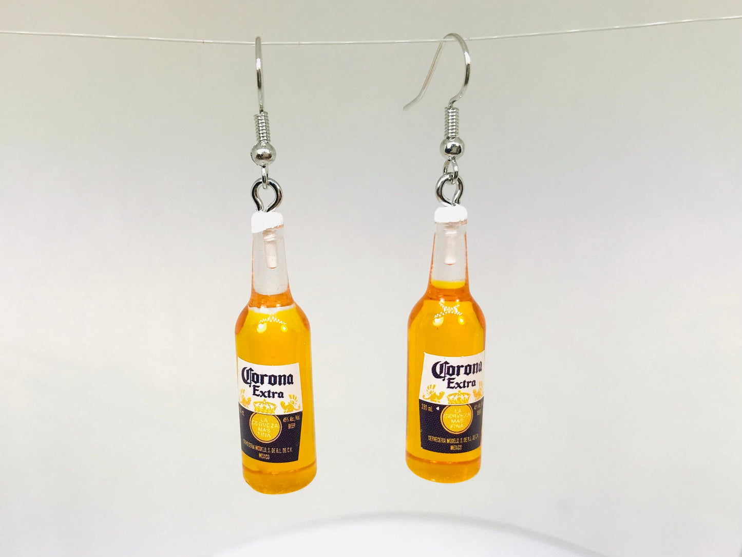 Corona Beer Bottle Earrings