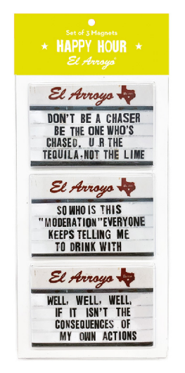 El Arroyo Magnet Sets (3 Piece) Happy Hour