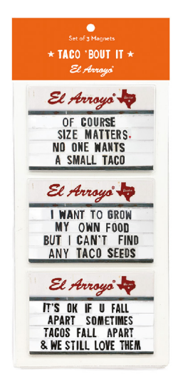 El Arroyo Magnet Sets (3 Piece) Taco 'Bout It