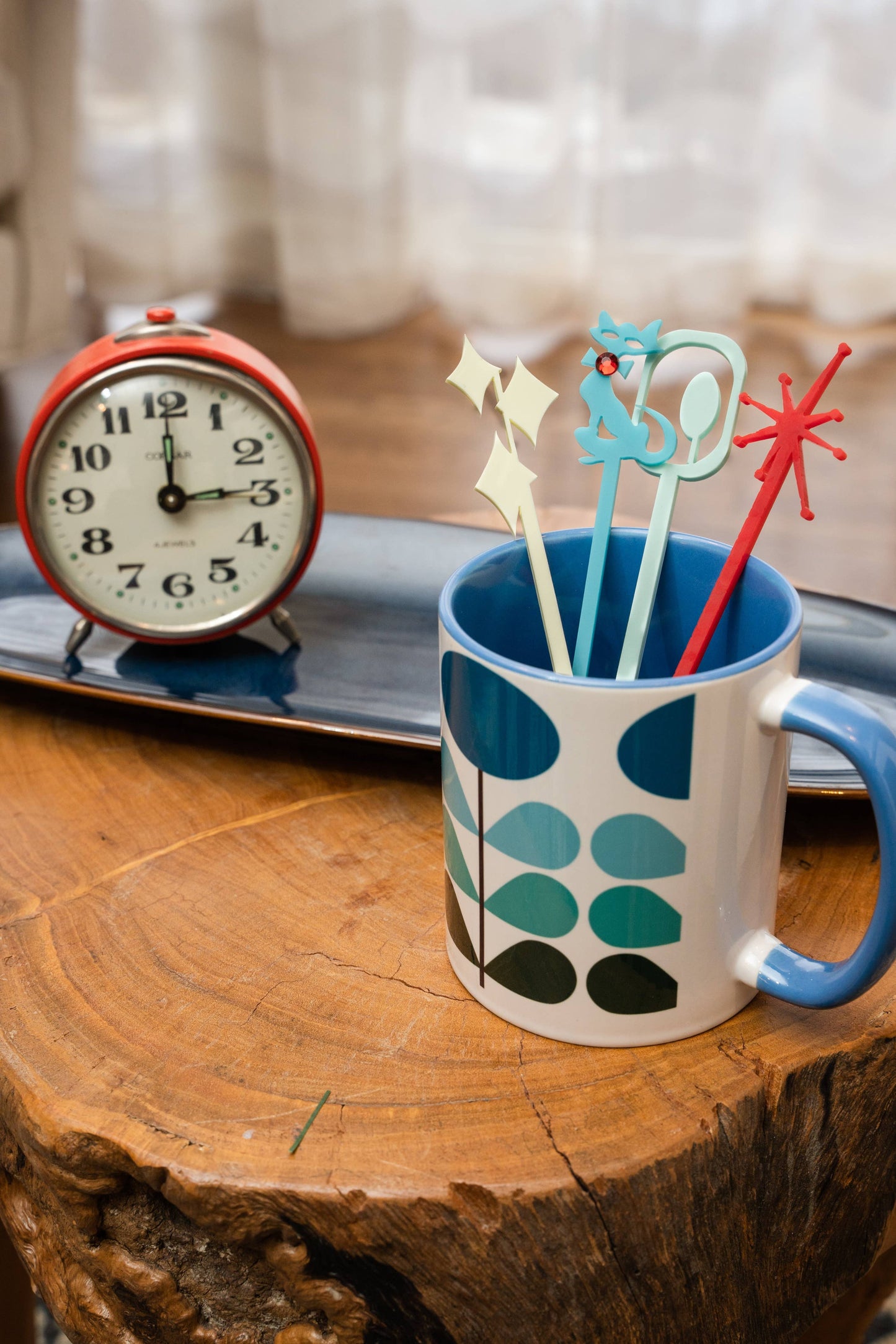 Mid Century Mod Swizzle Stix in Mug