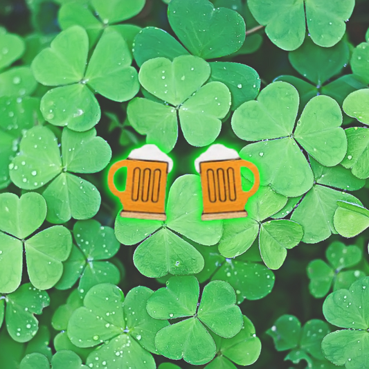 Beer Mug Stud Earrings