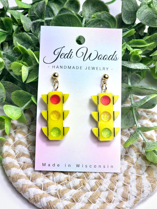 Traffic Light Earrings