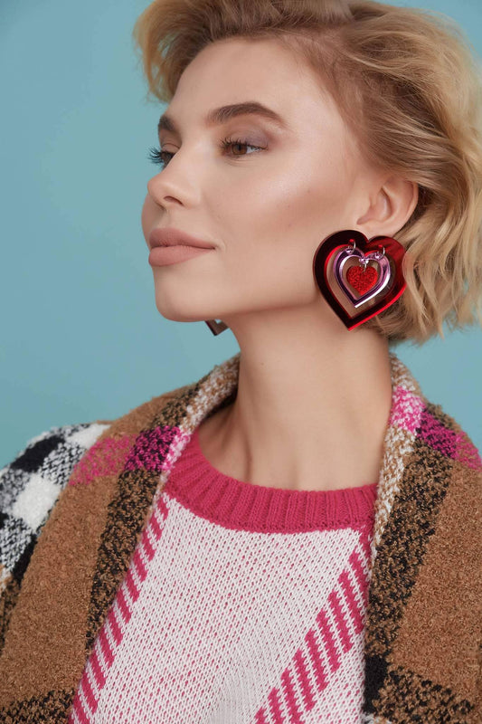 Hearts Inside Hearts Earrings