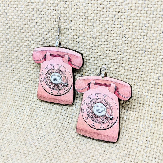 Realistic Retro Telephone Earrings