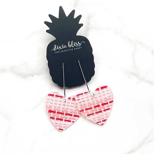 Woven Heart Earrings
